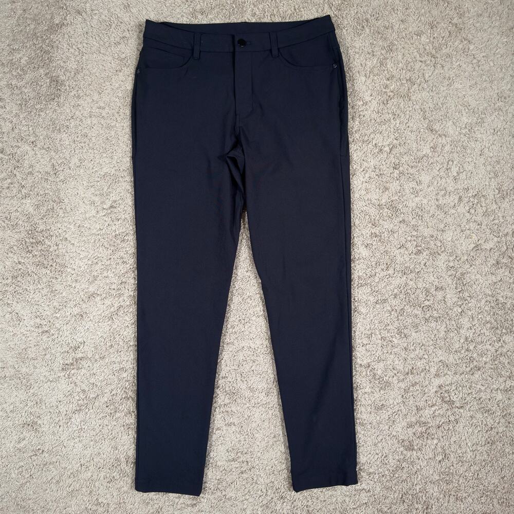 Lululemon ABC Pant Slim Mens 30x30 Black LM5ALWS Stretch Commuter Athleisure